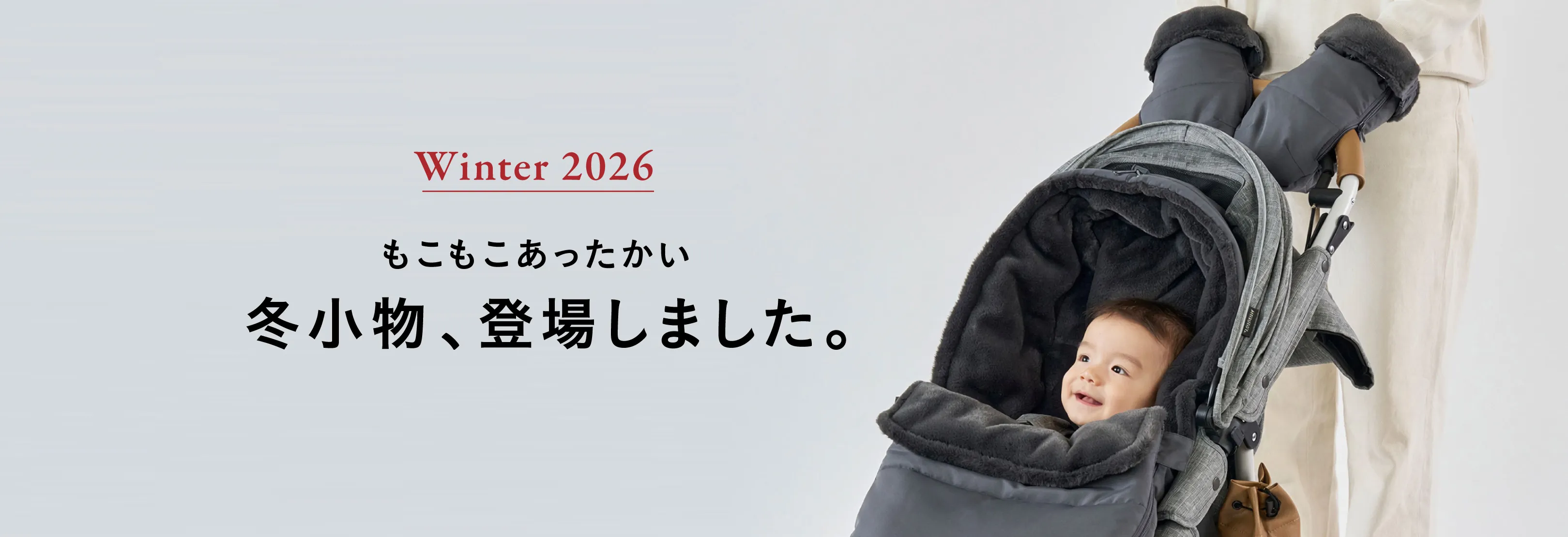 Winter もこもこあったかい エアバギーの冬小物